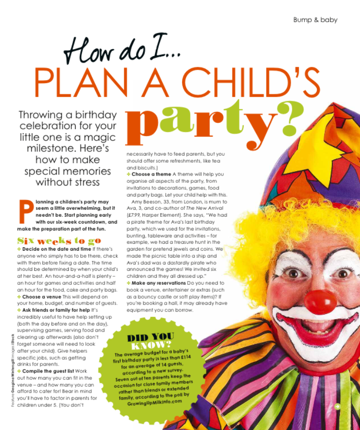 how to plan a child's birthday party prima baby